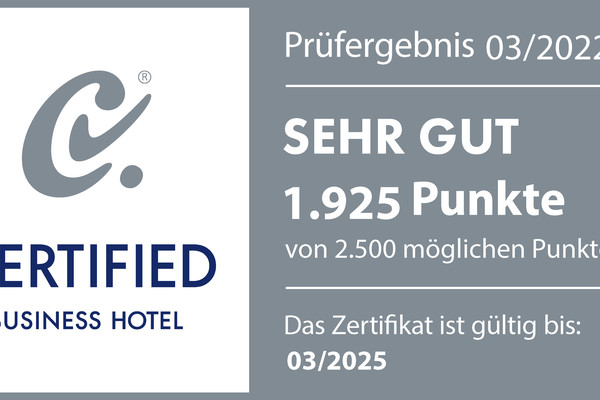 Certified Business Hotel® & Certified Conference Hotel